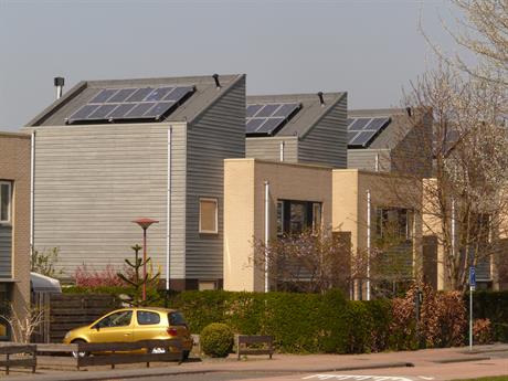 zonnepanelen op huizen in Lelystad